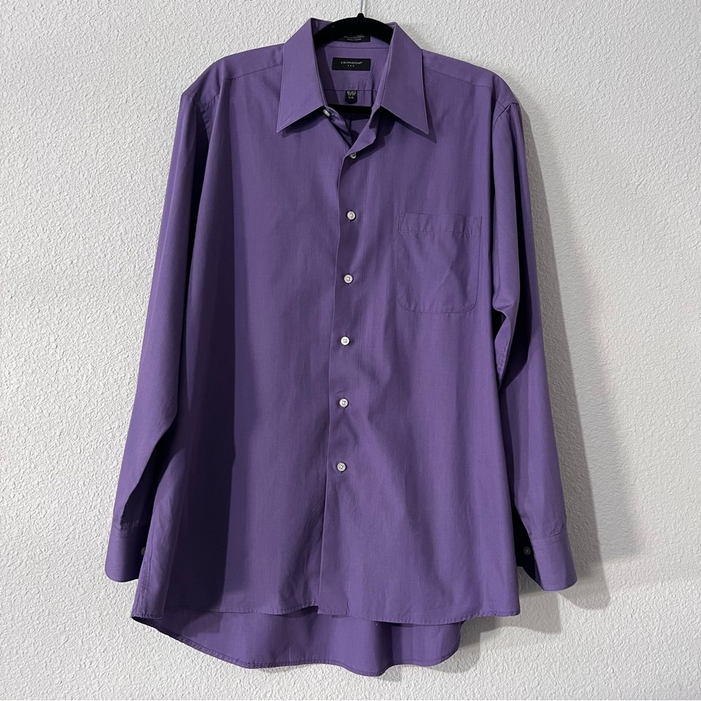 Men’s Covington Purple Long Sleeve Dress Shirt